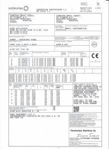 Inspection Certificate 3.1