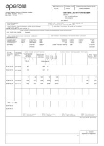 Inspection Certificate 3.1